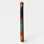 Coques Case-Mate iPhone Motif de bande couleur rétro tendance (Dos/Gauche)