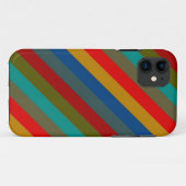 Coques Case-Mate iPhone Motif de bande couleur rétro tendance (Dos (Horizontal))
