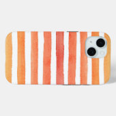 Coques Case-Mate iPhone Motif de bande d'aquarelle solaire (Verso (horizontal))
