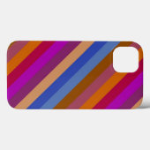 Coques Case-Mate iPhone Motif de bande des couleurs rétroactives (Verso (horizontal))