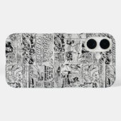 Coques Case-Mate iPhone Motif de bande dessinée vintage de Wonder Woman (Verso (horizontal))