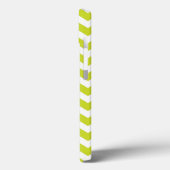Coques Case-Mate iPhone Motif de bande vert Chevron (Verso / Gauche)