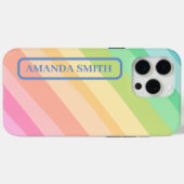 Coques Case-Mate iPhone Motif de bandes colorées (Verso (horizontal))
