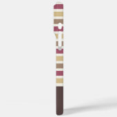 Coques Case-Mate iPhone Motif de bandes de nom personnalisé (Verso / Gauche)