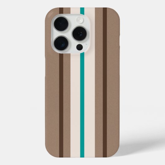 Coques Case-Mate iPhone Motif de bandes de surf rétro (Verso)