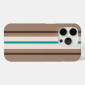 Coques Case-Mate iPhone Motif de bandes de surf rétro (Verso (horizontal))