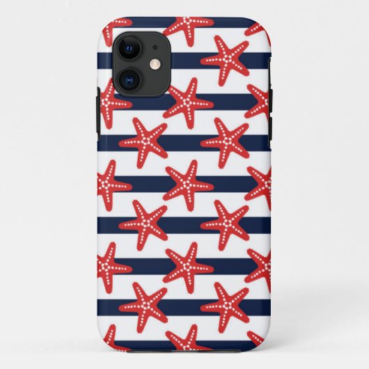 Coques Case-Mate iPhone Motif de bannière étoilée (Dos)