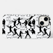 Coques Case-Mate iPhone Motif de base-ball.w (Verso (horizontal))