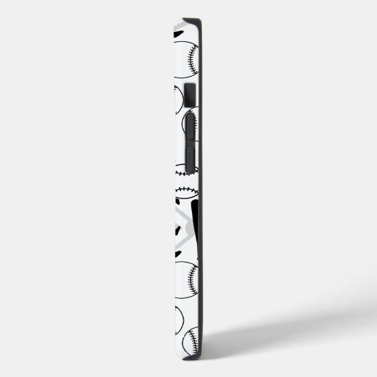 Coques Case-Mate iPhone Motif de base-ball.w (Verso / Gauche)