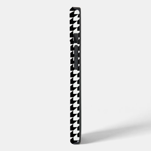 Coques Case-Mate iPhone Motif de base noir classique (Verso / Gauche)