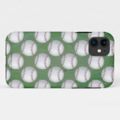 Coques Case-Mate iPhone Motif de baseball sur Green (Dos (Horizontal))