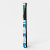 Coques Case-Mate iPhone Motif de bateau à voile bleu clair (Dos/Gauche)