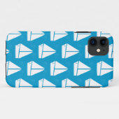 Coques Case-Mate iPhone Motif de bateau à voile bleu clair (Dos (Horizontal))