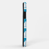 Coques Case-Mate iPhone Motif de bateau à voile bleu clair (Dos/Droite)