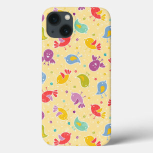 iPhone 13 Case Motif de bébé avec les oiseaux mignons