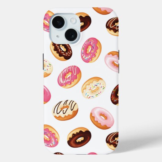 Coques Case-Mate iPhone Motif de beigne douce (Verso)
