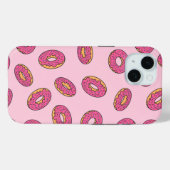 Coques Case-Mate iPhone Motif de beigne rose (Verso (horizontal))