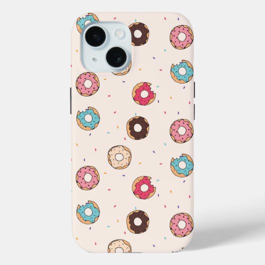 Coques Case-Mate iPhone Motif de beignets sucrés (Verso)