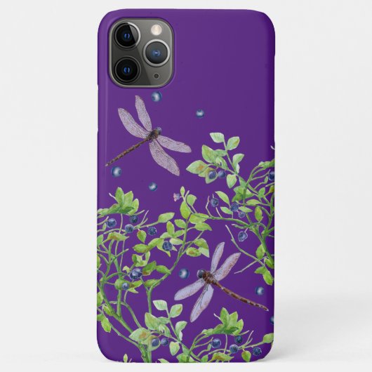 Coques Case-Mate iPhone Motif de bleuets avec libellules (Dos)