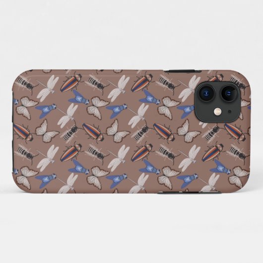 Coques Case-Mate iPhone Motif de bogues (Dos (Horizontal))