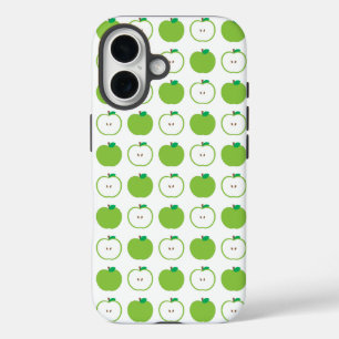 Coques iPhone 16 Motif de bonbons à la pomme verte