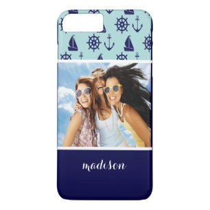 Coques Pour iPhone Motif de bord de la mer votre photo et nom