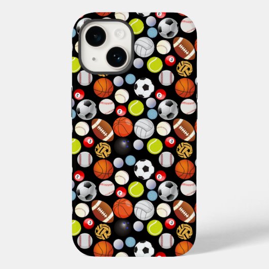 Coques Case-Mate iPhone Motif de boules de sport (Verso)