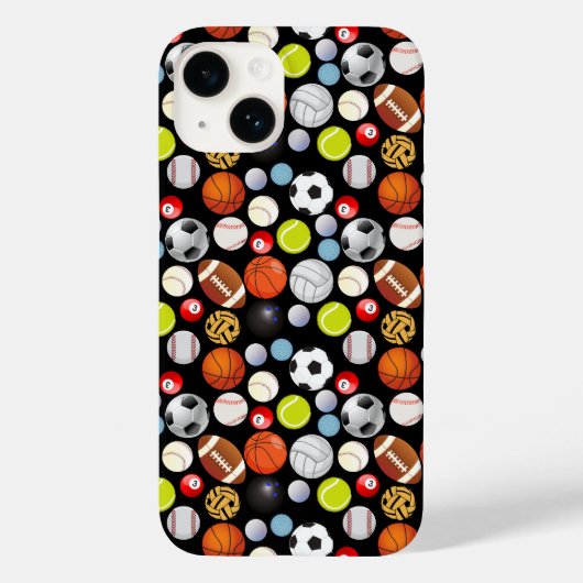 Coques Case-Mate iPhone Motif de boules de sport (Verso)