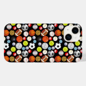 Coques Case-Mate iPhone Motif de boules de sport (Verso (horizontal))