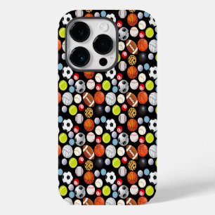 Coque Pour iPhone 14 Pro Motif de boules de sport