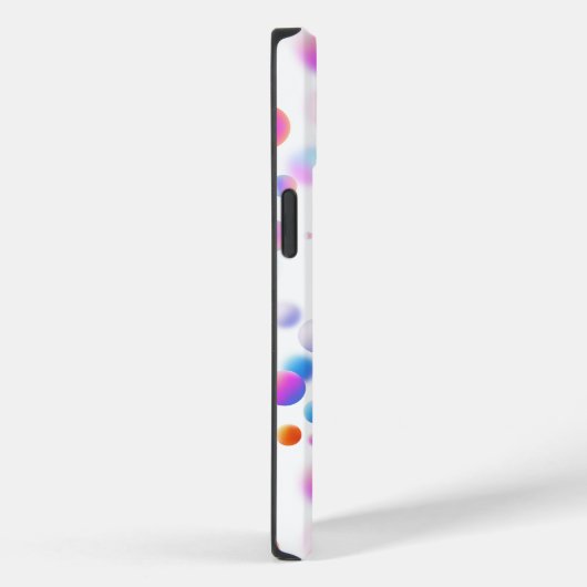 Coques Case-Mate iPhone motif de boules flottantes 3D. Aucun groupe (Verso / Droite)