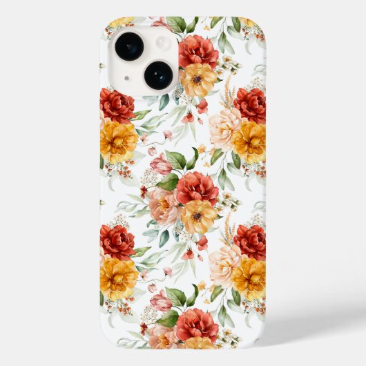 Coques Case-Mate iPhone Motif de bouquet de fleurs Red Peony (Verso)