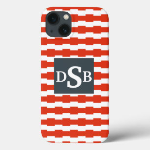Etui iPhone 13 Motif de Boxstripe de monogramme