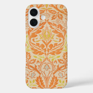 Coques iPhone 16 Motif de branche dorée de William Morris, art vint