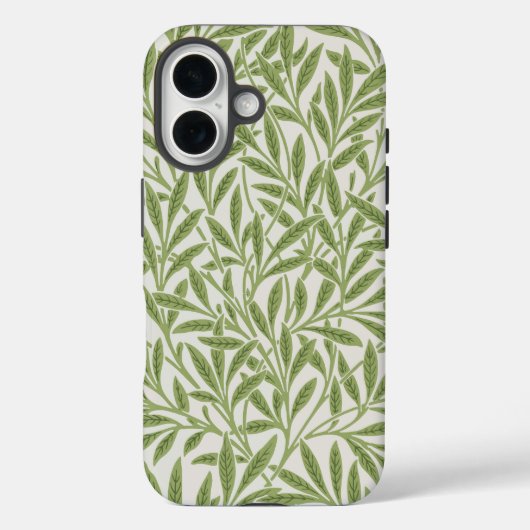 Coques Case-Mate iPhone Motif de branches feuillues vertes (Verso)