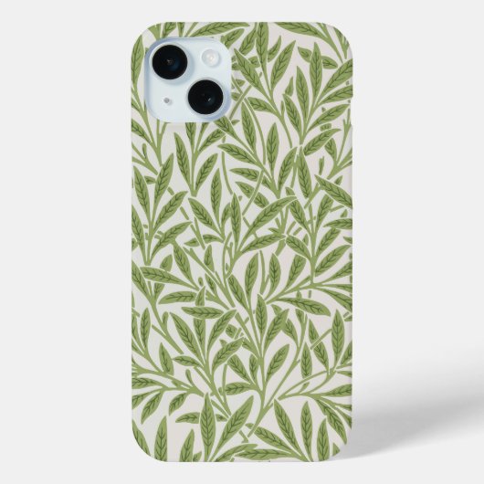 Coques Case-Mate iPhone Motif de branches feuillues vertes (Verso)