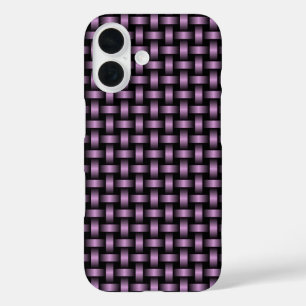 Coques iPhone 16 Motif de brasage noir violet