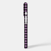Coques Case-Mate iPhone Motif de brasage noir violet (Verso / Gauche)