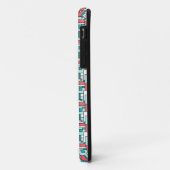 Coques Case-Mate iPhone Motif de briques rétro (Dos/Gauche)