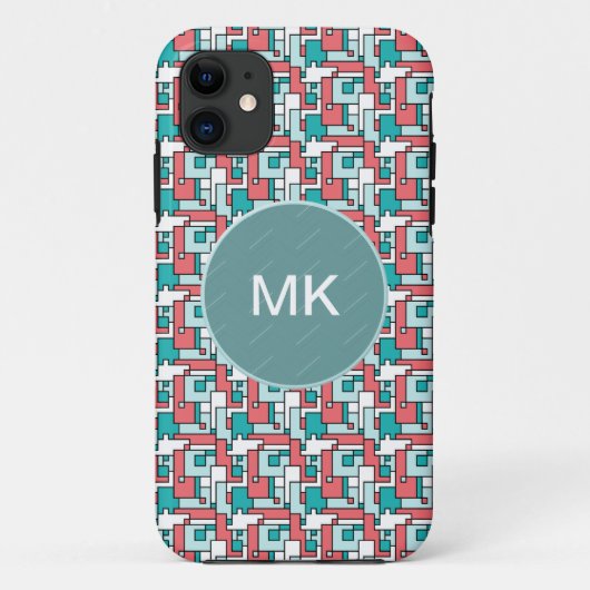 Coques Case-Mate iPhone Motif de briques rétro (Dos)