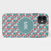 Coques Case-Mate iPhone Motif de briques rétro (Dos (Horizontal))