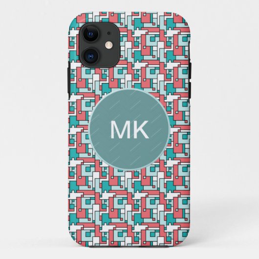 Coques Case-Mate iPhone Motif de briques rétro (Dos)