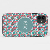 Coques Case-Mate iPhone Motif de briques rétro (Dos (Horizontal))