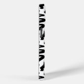 Coques Case-Mate iPhone Motif de brosse à pinceau noir (Verso / Droite)