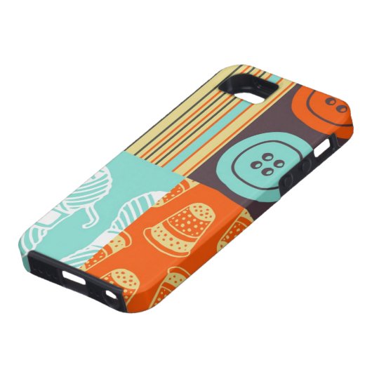 Coques Case-Mate iPhone motif de Bruit-art - cousant (Bas)