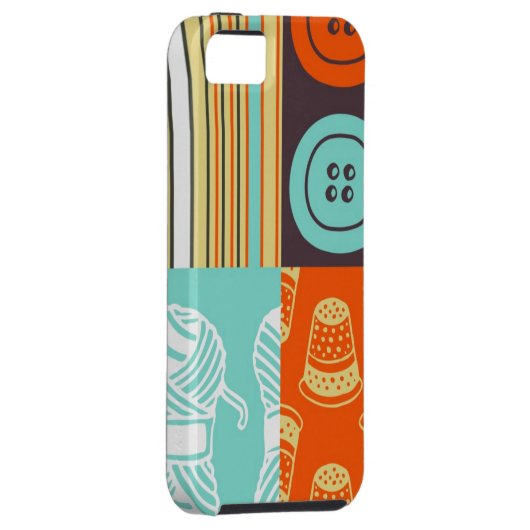 Coques Case-Mate iPhone motif de Bruit-art - cousant (Dos/Droit)