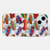 Coques Case-Mate iPhone Motif de bulle Superhero (Verso (horizontal))