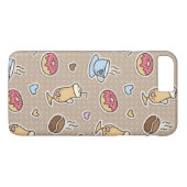Coques Case-Mate iPhone Motif de café (Dos (Horizontal))