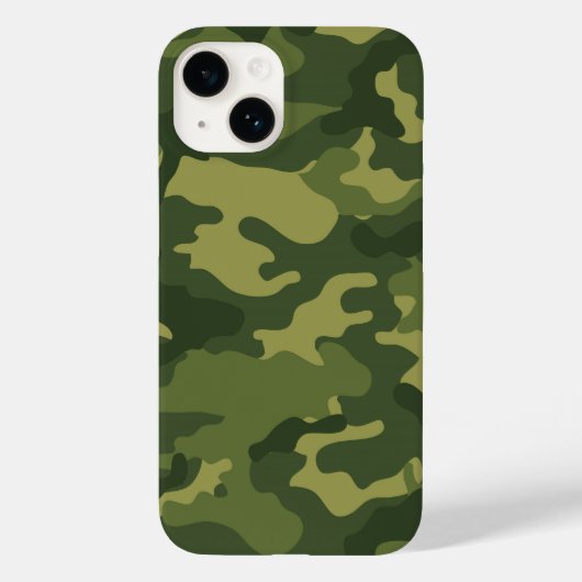 Coques Case-Mate iPhone Motif de caméra militaire - Dark Greens (Verso)