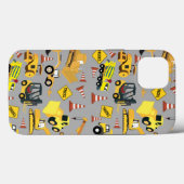 Coques Case-Mate iPhone Motif de camions de construction (Verso (horizontal))